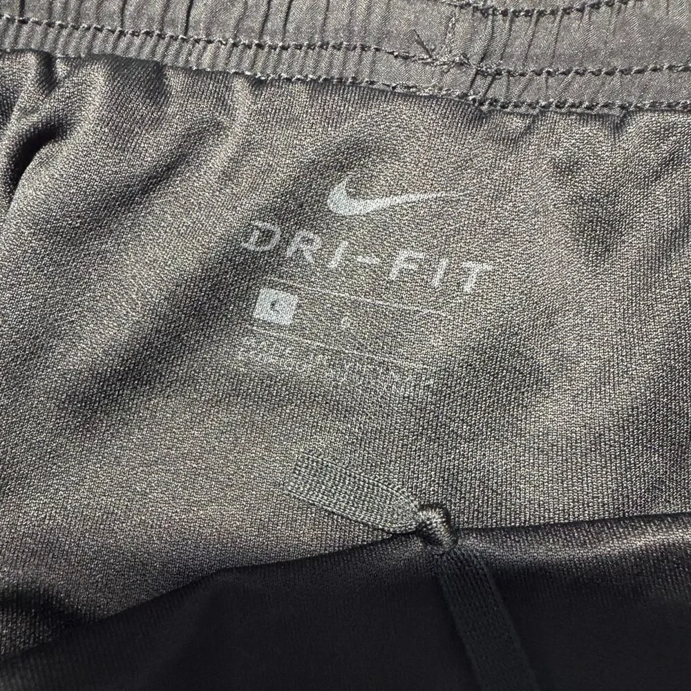 Nike Black Gray Dri-FIT Brief Lined Flex Challenger Running Shorts Size Large